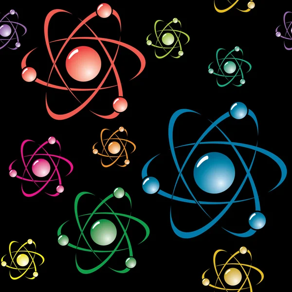 Fondo abstracto con símbolo de átomo —  Fotos de Stock