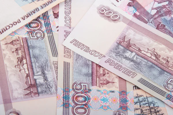 Antecedentes abstractos de billetes rusos —  Fotos de Stock