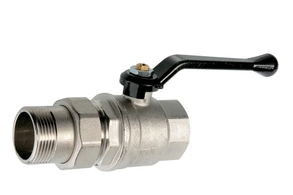 Single metal valve for water — Stock Photo, Image