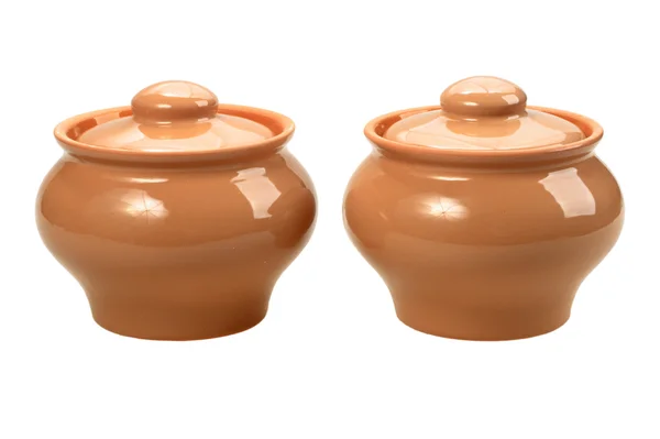 Zwei Keramiktöpfe — Stockfoto