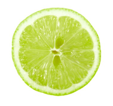 Single cross section of lime clipart