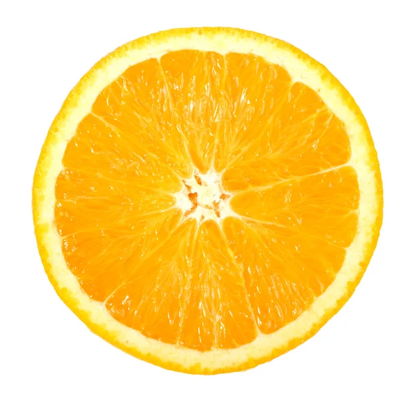 Enda tvärsnitt av orange — Stockfoto