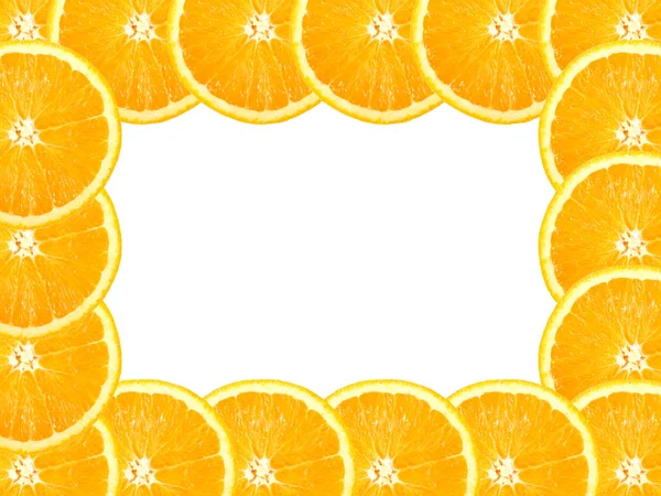 Cornice astratta con croce di arancione — Foto Stock