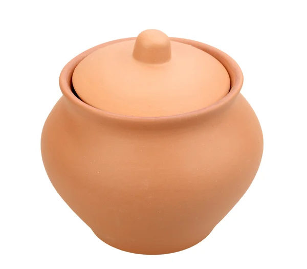 Single closed ceramic pot — Stock Photo, Image