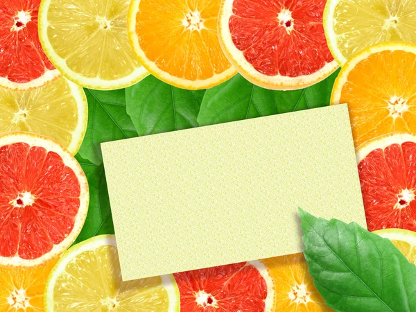 Abstraktní pozadí citrusové řezy — Stock fotografie