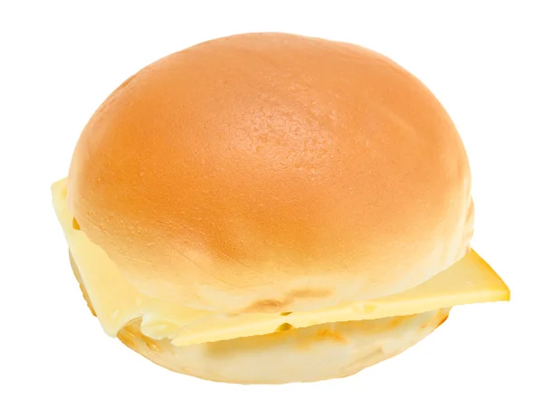 Single loaf of roll with cheese — Stock Photo, Image