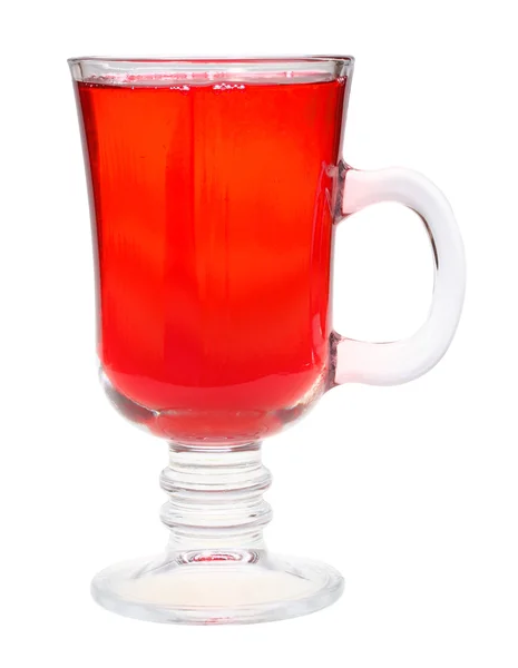Single glass with grape-fruit juice — Stock Photo, Image
