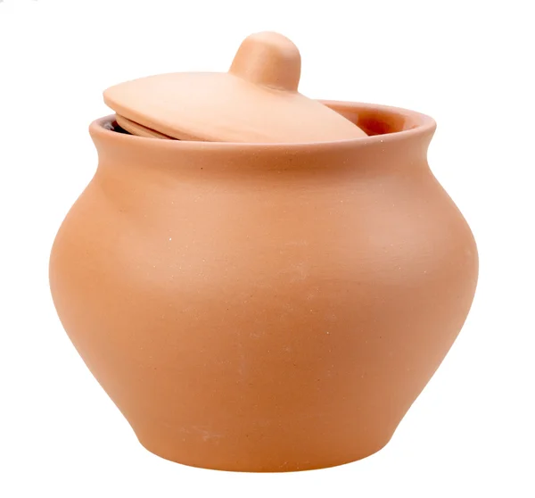 Enkele gesloten keramische pot — Stockfoto
