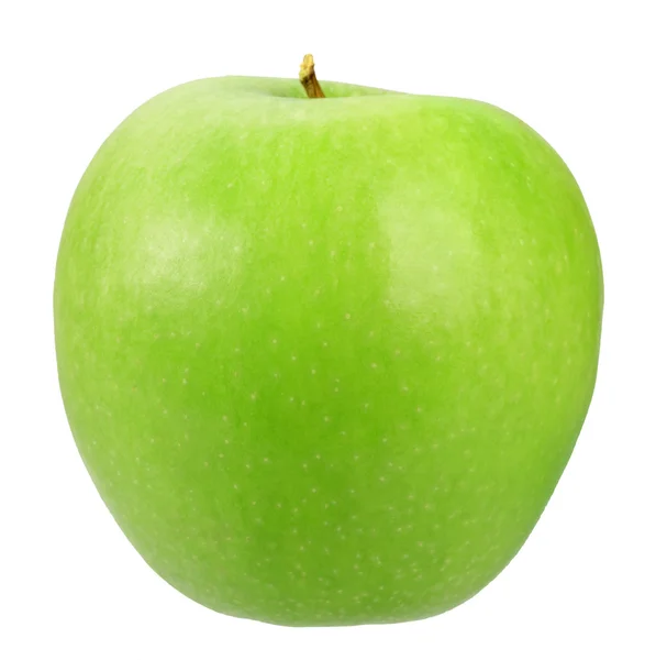 Одне зелене яблуко — стокове фото