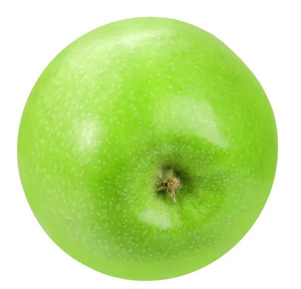 Single ein grüner Apfel — Stockfoto