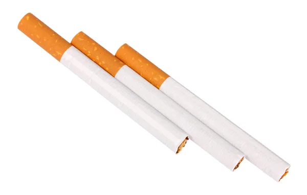 Drei Zigaretten mit Filter — Stockfoto