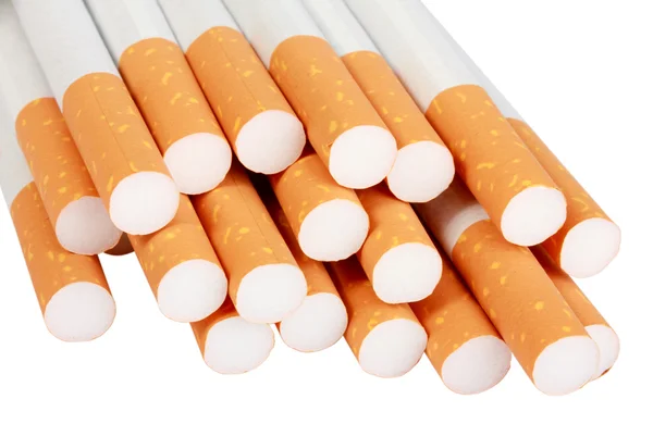 Stapel Zigaretten mit Filter — Stockfoto