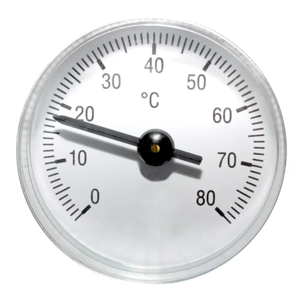 Único um termômetro redondo — Fotografia de Stock