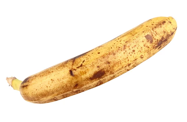 Singola vecchia banana gialla — Foto Stock