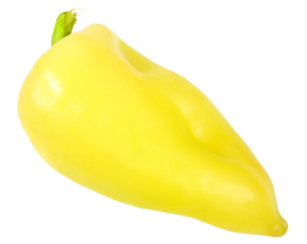 单个黄色新鲜辣椒 — 图库照片