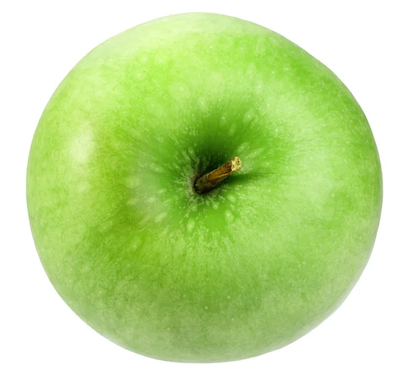Одно зеленое яблоко — стоковое фото