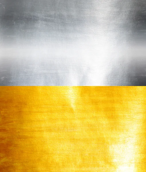 Tekstury aluminium i złoto — Zdjęcie stockowe