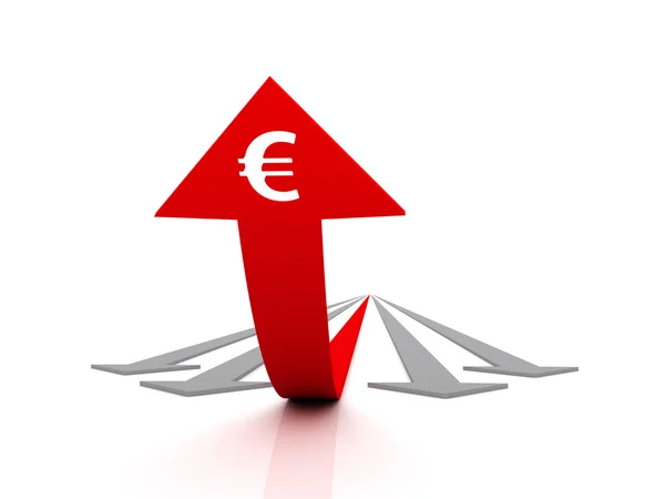 Arra törekszünk, a sikeres (euro) — Stock Fotó