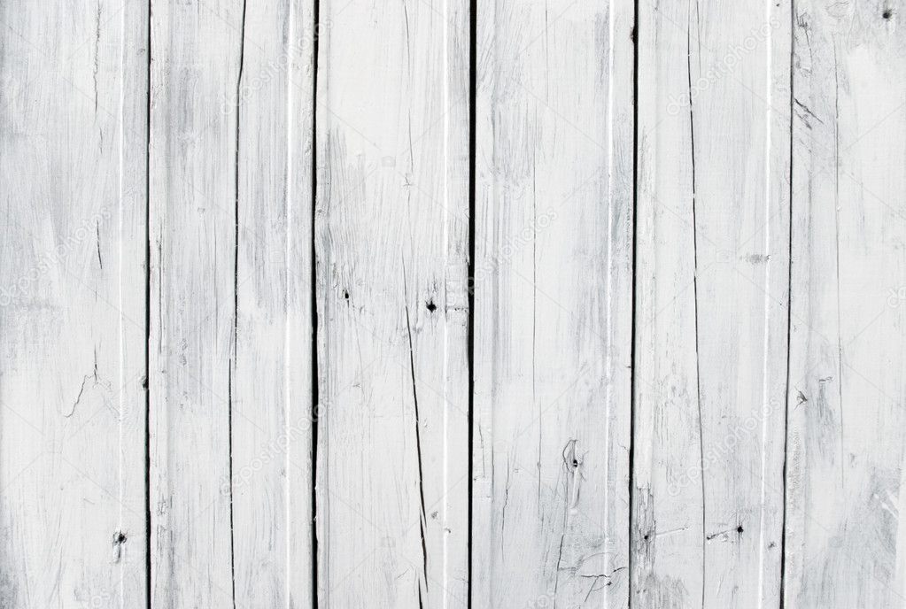 Weathered white wooden plank