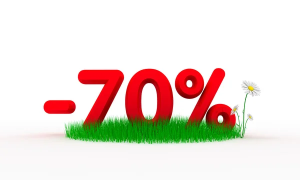 Zeventig procent korting — Stockfoto