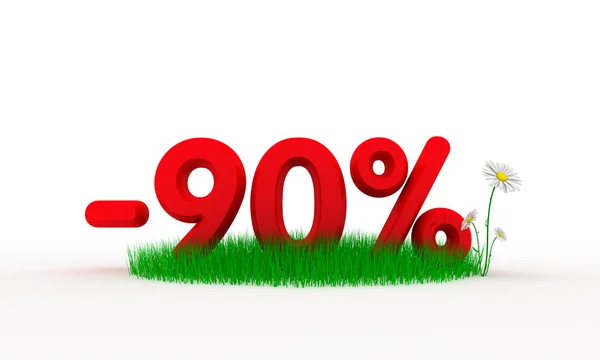 Negentig procent korting — Stockfoto