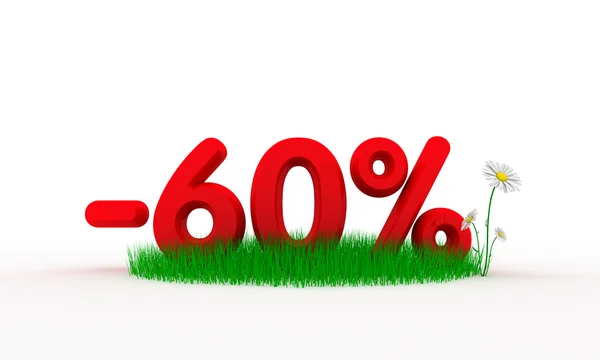 Sixty percent off — Stock Photo, Image