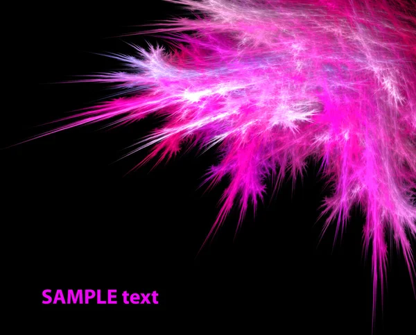 Angle purple fractal — Stock Photo, Image