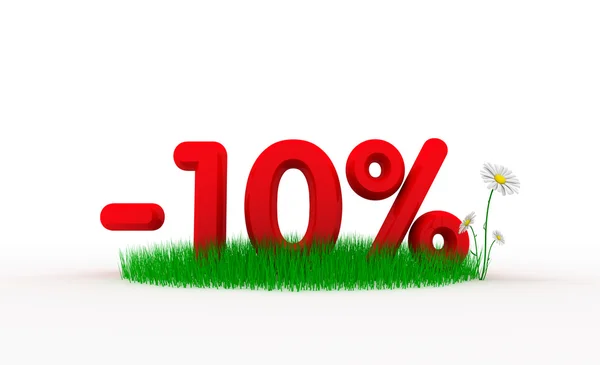 Ten percent off — Stock Photo, Image