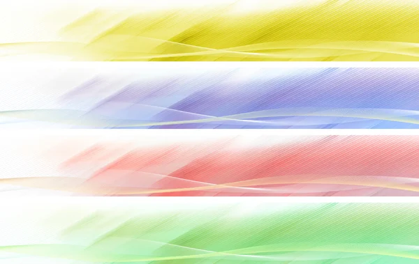 Встановити барвисті банер — стокове фото