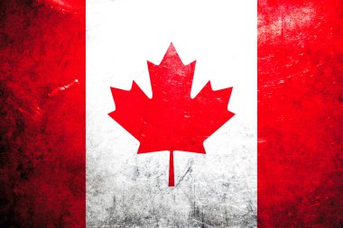 Grunge flag Canada