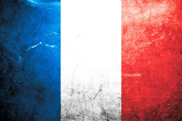 stock image Grunge flag of France