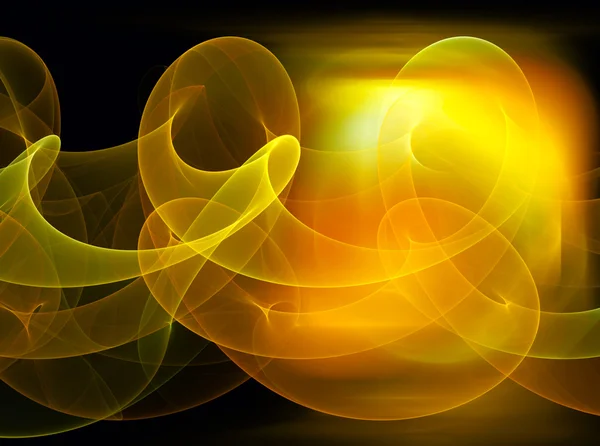 Golden loop abstract background — Stock Photo, Image