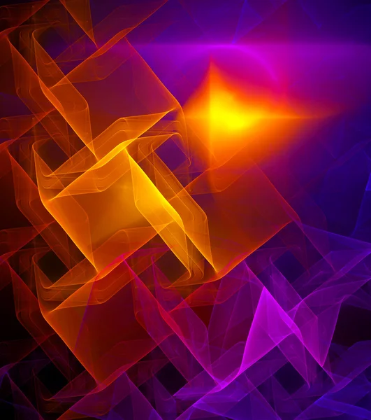 Bright tiled fractal — Stock Photo, Image