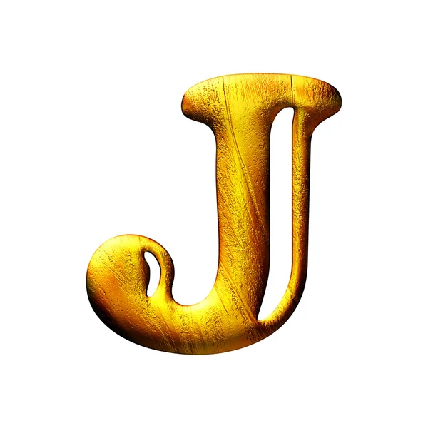 3D lettera d'oro isolato — Foto Stock