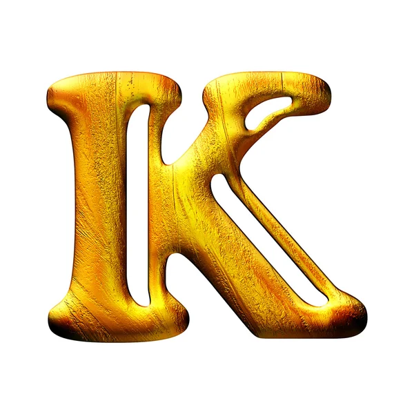 stock image 3D golden letter isolated