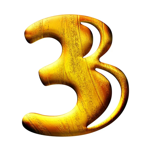 3D-Gouden cijfers — Stockfoto