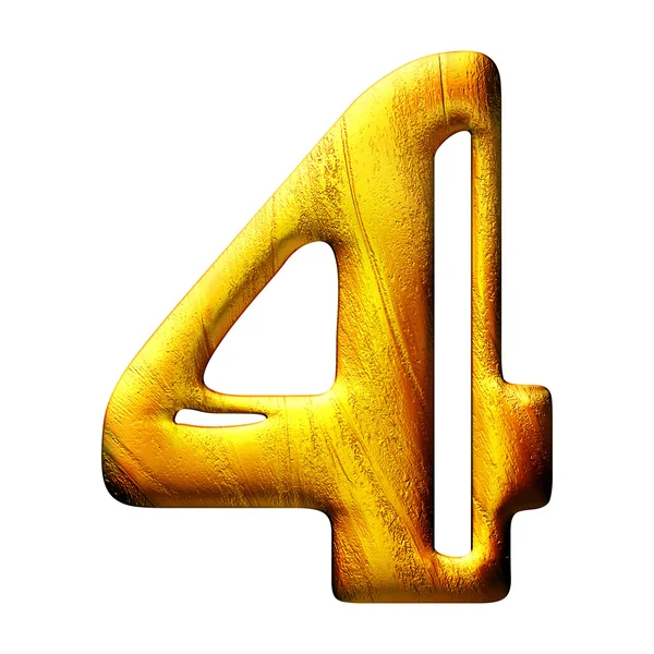 3D-Gouden cijfers — Stockfoto