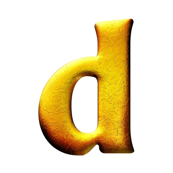Carta de oro 3D —  Fotos de Stock