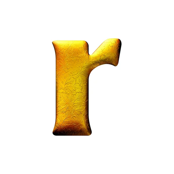 3D gyllene brev — Stockfoto