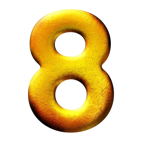 Golden digit — Stock Photo, Image