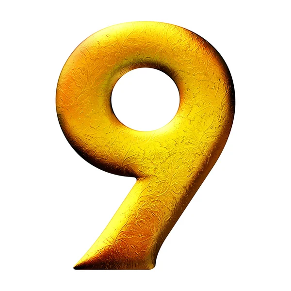 Golden digit — Stock Photo, Image