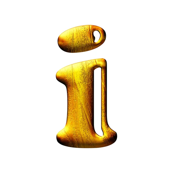 Золотая маленькая заглавная буква — стоковое фото