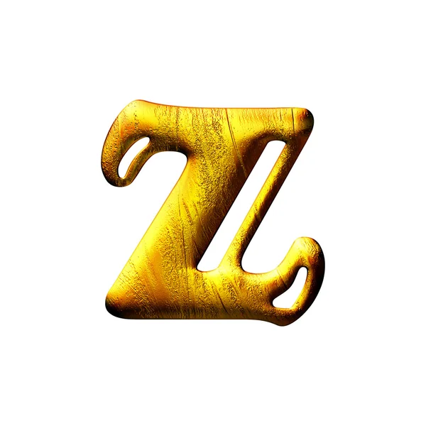 Goldene kleine Großbuchstaben isoliert — Stockfoto