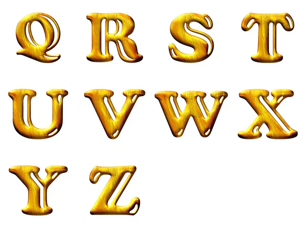 Establecer letras 3D — Foto de Stock