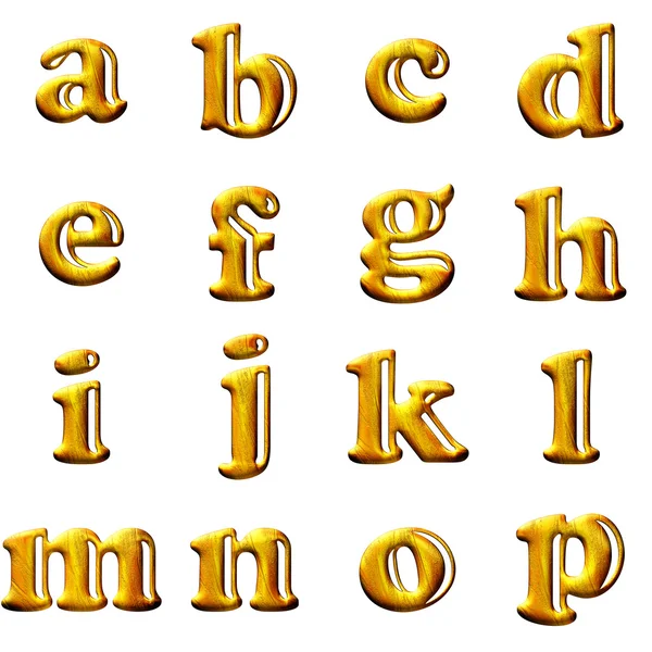 Establecer letras 3D —  Fotos de Stock