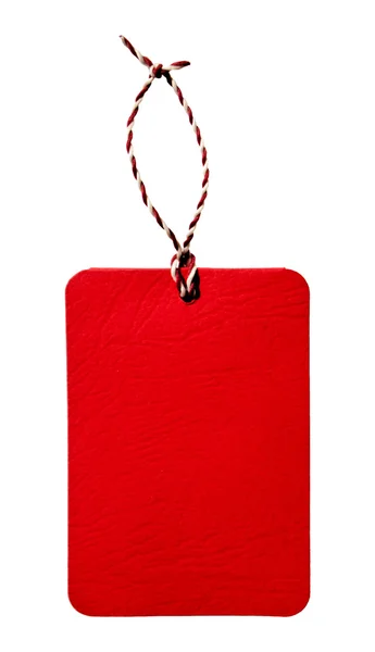 Red tag isolated — Stock Photo, Image