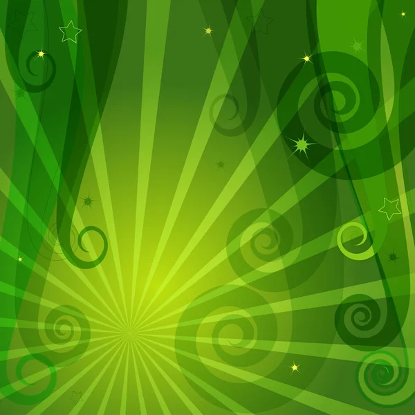 Decorative green background — Stock Vector