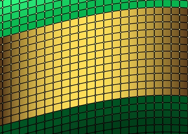 Green and golden frame — Stock Vector