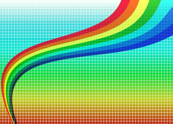 Mosaik Regenbogen Hintergrund — Stockvektor