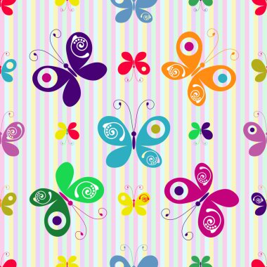 Motley seamless pattern (vector) clipart